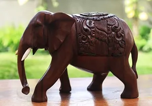 Деревянная фигурка ручной работы "Слон" 50 см AE5057 - e  купить в интернет магазине Мебель из массива. Звоните +7 495 961-63-63 Мебель Индонезии