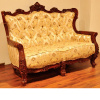 Резной диван 2-х местный  