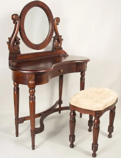 Туалетный столик с зеркалом MSM.62 15353 купить в интернет магазине Мебель из массива. Звоните +7 495 961-63-63 Мебель Индонезии