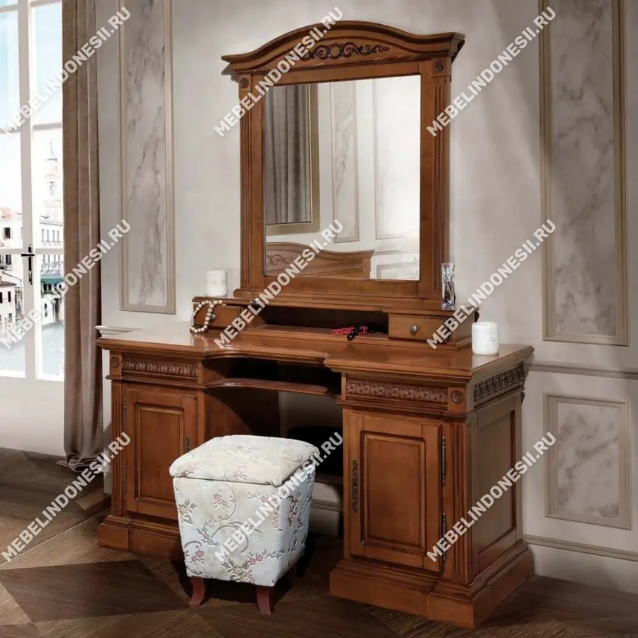 Зеркало "Венеция" Орех 769  купить в интернет магазине Мебель из массива. Звоните +7 495 961-63-63 Зеркала из массива дерева